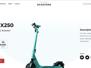 Electric Scooter<br/>Ecommerce Website